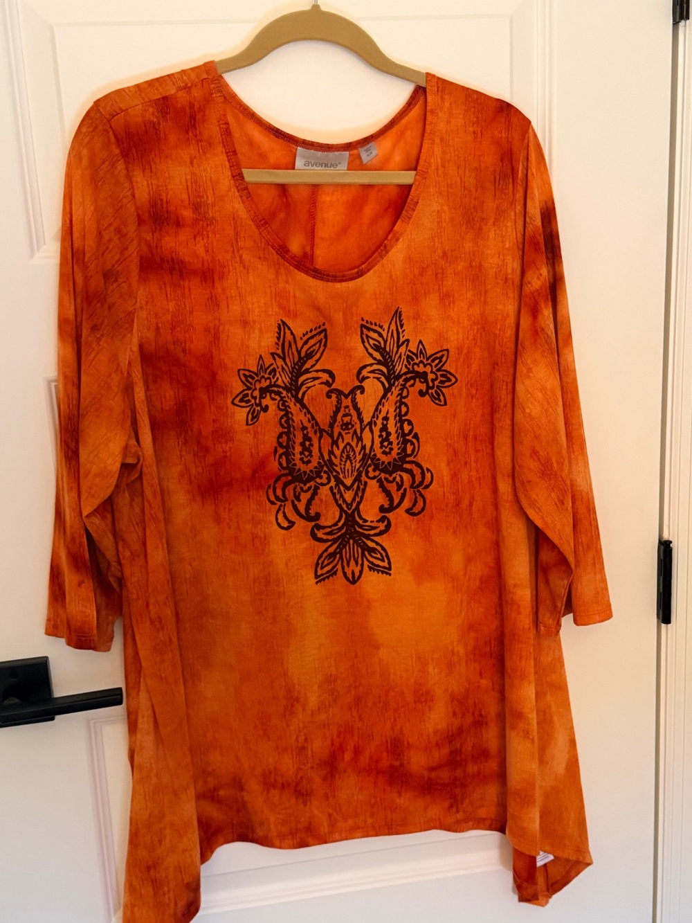 Avenue Orange 26/28 Plus BOHO Tunic